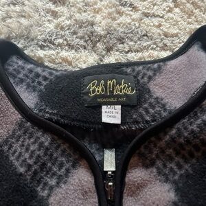 Bob Mackie Wearable Art Zip Up Poncho Size Medium/Large